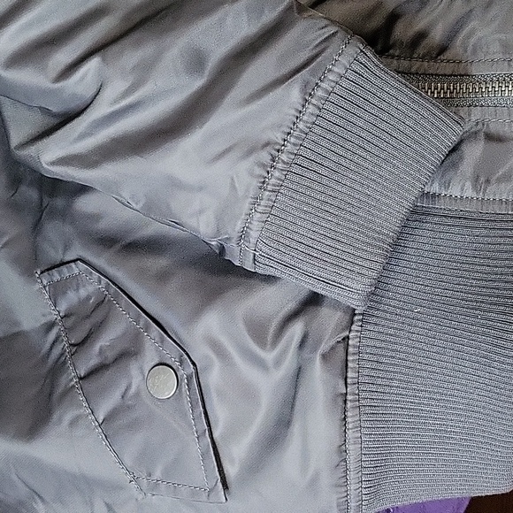 Intro Bomber Jackets From Dillard's, Charcole Gray With Quilted Lining - Picture 14 of 14